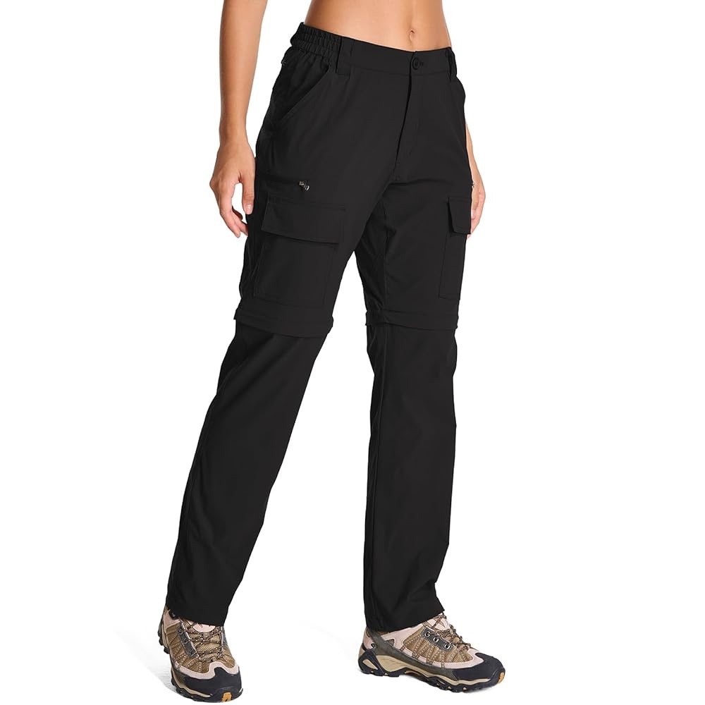 Unisex Hiking Pants Convertible Quick Dry Stretch Lightweight Cargo Pockets